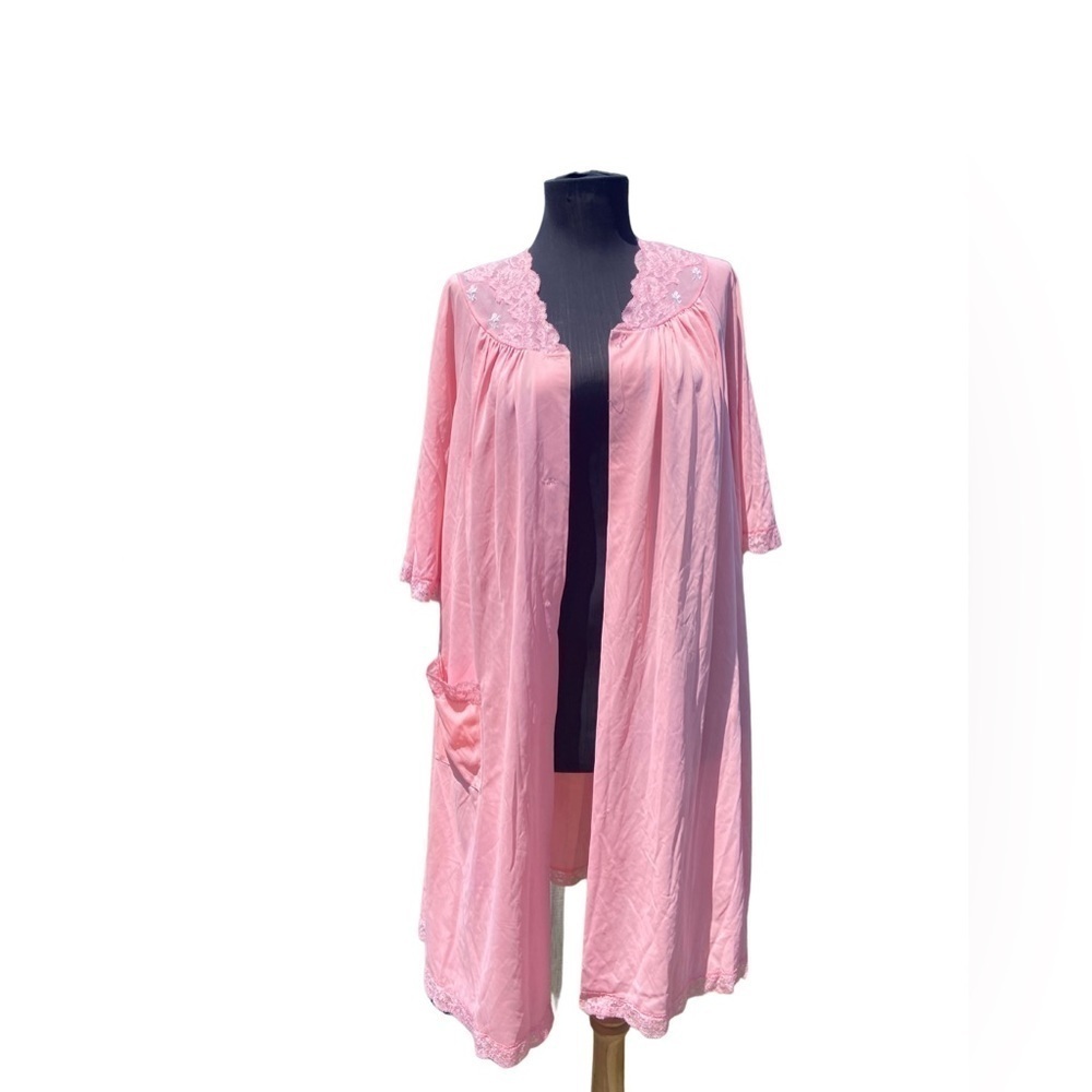 Vintage Pink Peignoir by Shadow Line